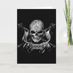 Rock Skull Card