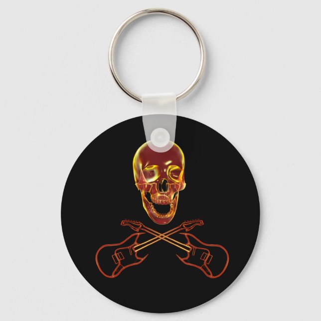 Rock Skull Key Ring (Front)