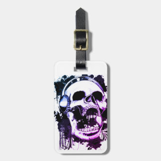 Rock Skull Luggage Tag