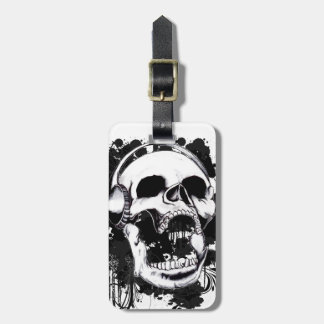 Rock Skull Luggage Tag