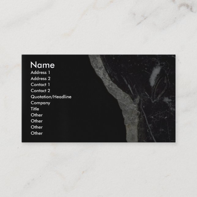 Rock Solid Andrea's fault Business Card (Front)