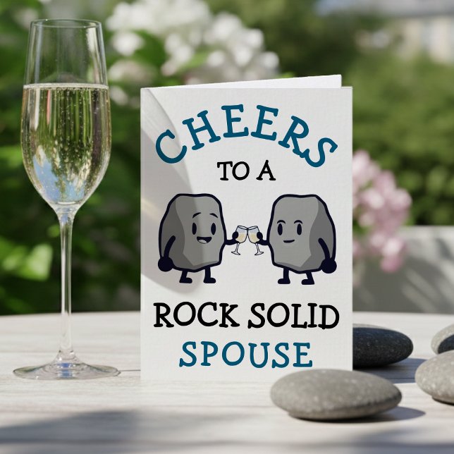 Rock Solid Funny Wife Husband Happy Birthday Card (Rock Solid Funny Wife Husband Happy Birthday Card
)