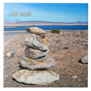 Rock Stacking Ceramic Tile