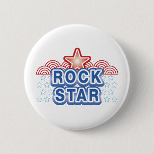 Rock Star 6 Cm Round Badge