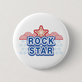 Rock Star 6 Cm Round Badge