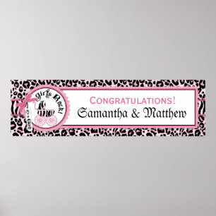 Rock Star Baby Carriage Baby Shower Banner Girl Poster