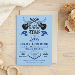 Rock Star Baby Shower Invitation