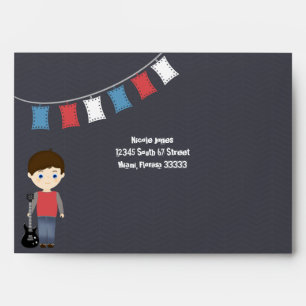 Rock Star Birthday Boy Envelope