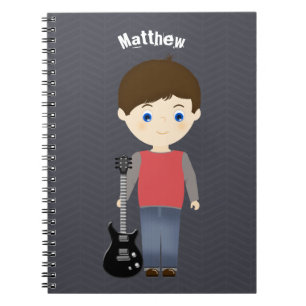 Rock Star Birthday Boy Notebook