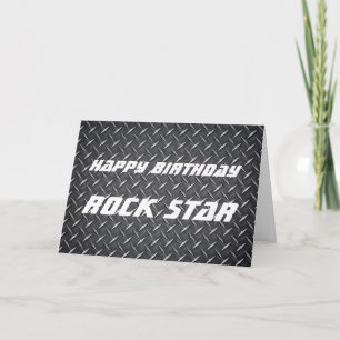 Rock Star Birthday Card