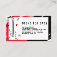 Rock Star Books for Baby | Red & Black Baby Shower