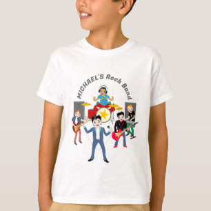 Rock Star Boys Band Birthday Party T-Shirt