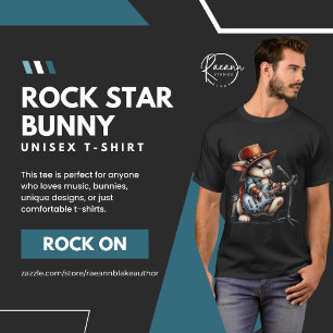 Rock Star Bunny Unisex T-Shirt