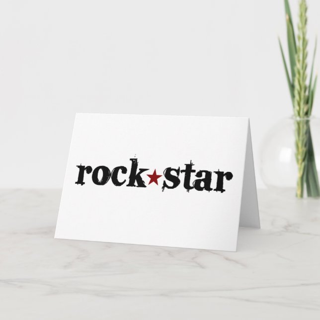 Rock Star Card (Front)