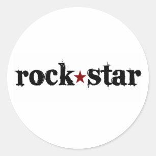 Rock Star Classic Round Sticker