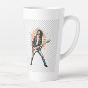 Rock star coffee latte mug
