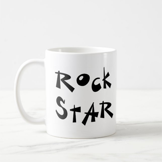 rock star coffee mug (Left)