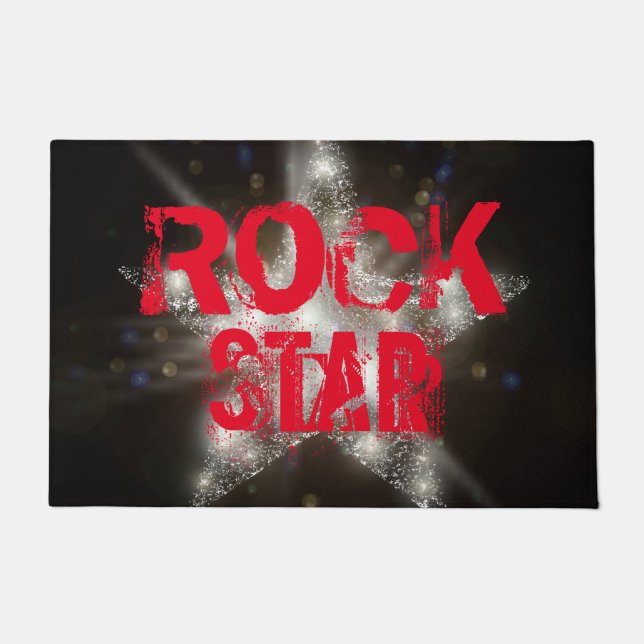 "ROCK STAR"  DOORMAT (Front)