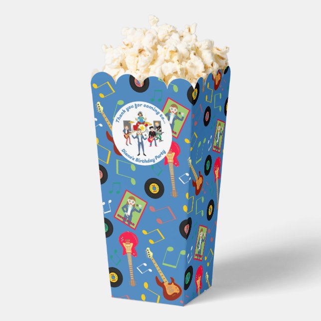 Rock Star Girl Band Birthday Party Favour Box (Popped)