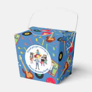 Rock Star Girl Band Birthday Party Favour Box