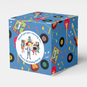 Rock Star Girl Band Birthday Party Favour Box