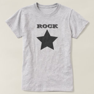 ROCK STAR Grey Star Women's Basic T-Shirt