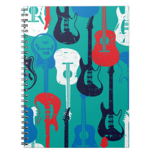 Rock Star: Grunge Guitar Pattern Notebook
