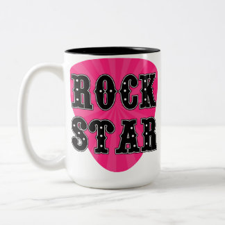 Rock Star Guitar Pick Two-Tone Coffee Mug