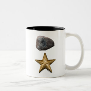 Rock + Star Image Two-Tone Coffee Mug