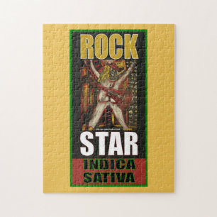 ROCK STAR INDICA SATIVA JIGSAW PUZZLE