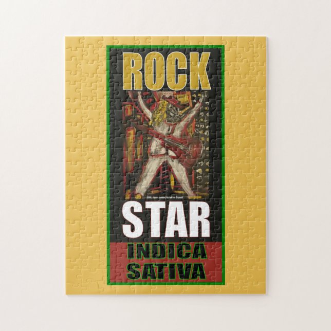 ROCK STAR INDICA SATIVA JIGSAW PUZZLE (Vertical)