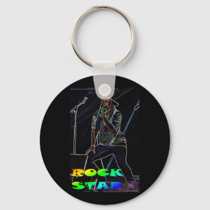 Rock Star Key Ring