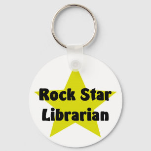 Rock Star Librarian Key Ring