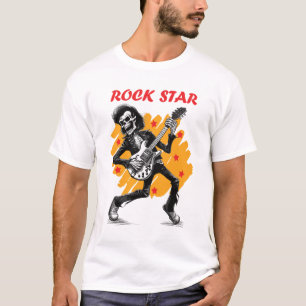 Rock Star Men White T-Shirt
