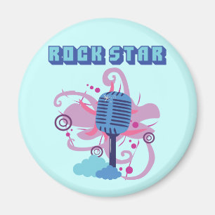 Rock Star Microphone Magnet
