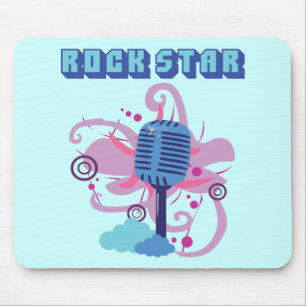 Rock Star Microphone Mouse Pad