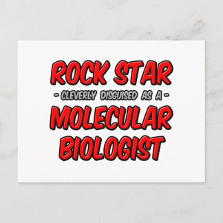 Rock Star ... Molecular Biologist Postcard