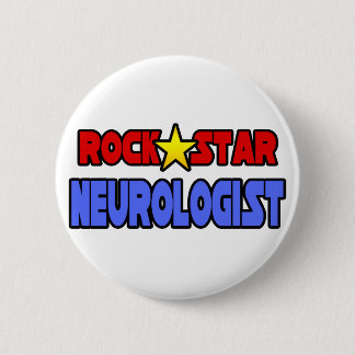 Rock Star Neurologist 6 Cm Round Badge