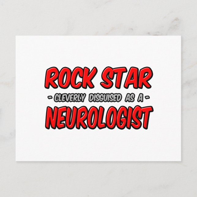Rock Star...Neurologist Postcard (Front)