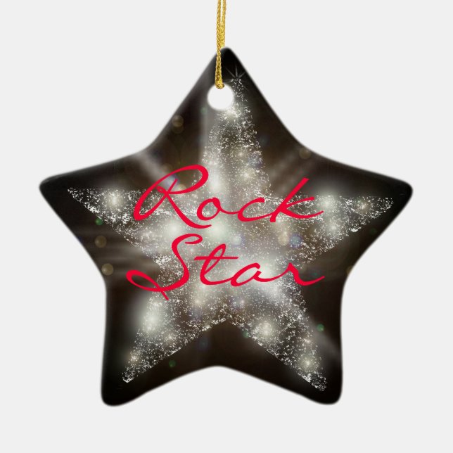 "Rock Star" Ornament (Front)