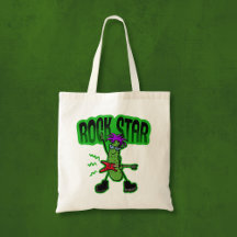Rock Star Pickle - Funny Cartoon