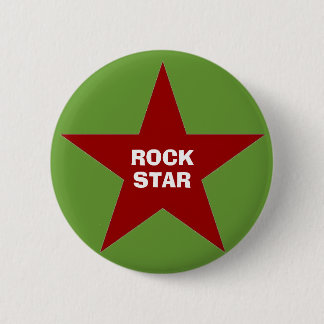 "Rock Star" Pin Back Button