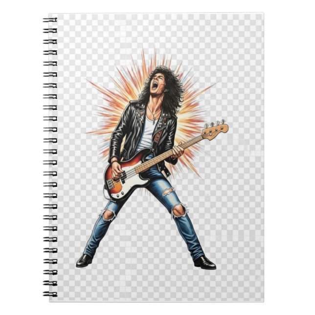 Rock star spiral notebook (Front)