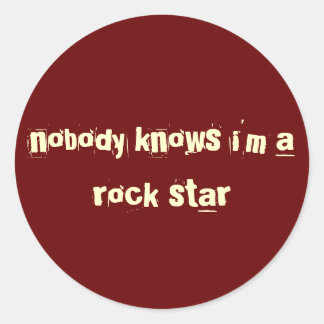 rock star sticker red