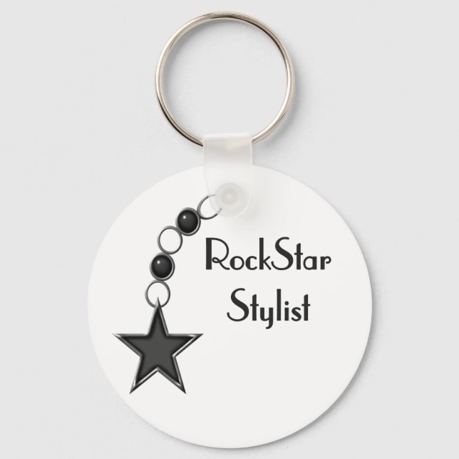 Rock Star Stylist Key Ring (Front)