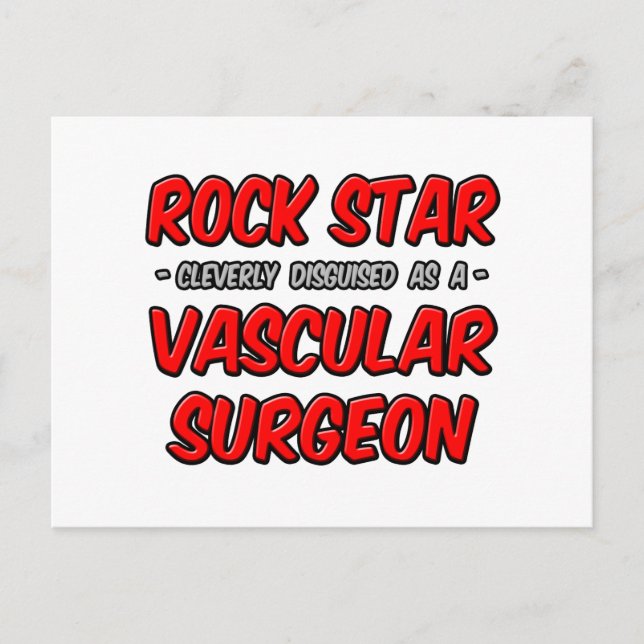 Rock Star ... Vascular Surgeon Postcard (Front)