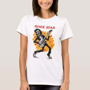 Rock Star Women White T-Shirt