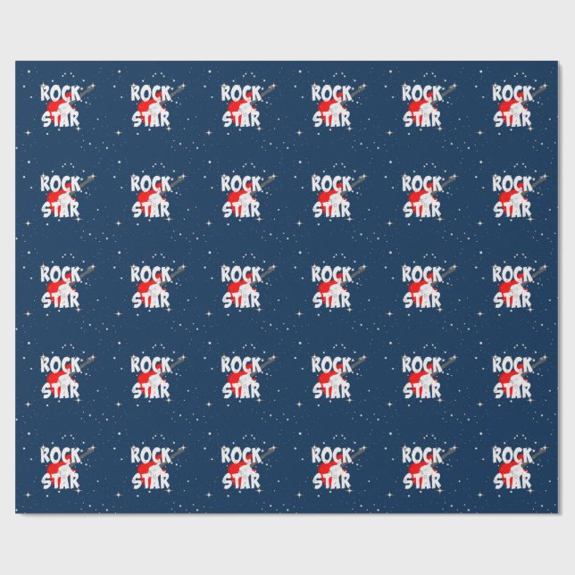 "Rock Star" Wrapping Paper (Flat)