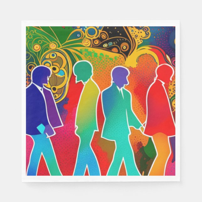 Rock Stars Napkin (Front)