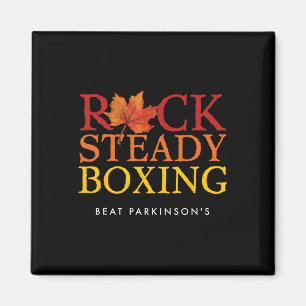 Rock Steady Boxing Autumn Leaf Magnet